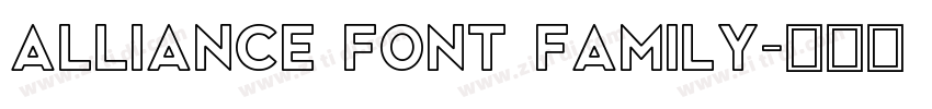 Alliance Font Family字体转换